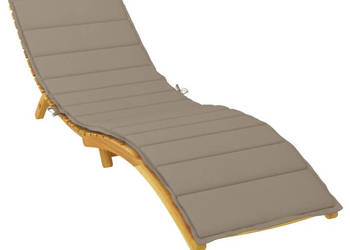 Poduszka na leżak taupe 200x50x3 cm tkanina Oxford WM-314196
