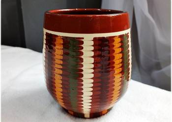 Ceramika bułgarska Wazonik / Kubek Rzadko spotykany Idealny stan z PRL