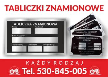 Tabliczka znamionowa Autosan Zetor Ursus zastępcza