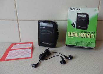 NOWY, Kolekcjonerski SONY WM-FX101, Walkman z Radiem FM/AM.