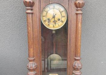 Stary zegar ścienny Junghans 1910r eklektyczny sprawny film gongu F072