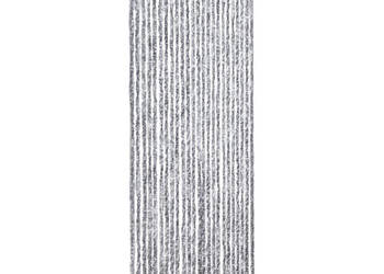 Zasłona przeciwko owadom biało-szara 100x230 cm szenil WM-377376