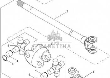 New Holland T6090 T6070 Półoś 87674579