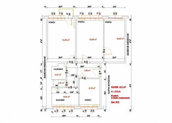 Mieszkanie na sprzedaż 62 m2, 4 pokoje, 3 piętro