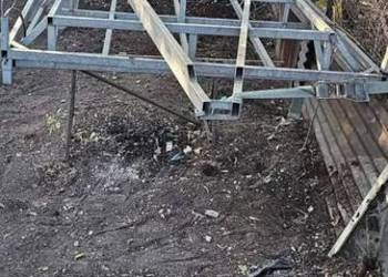 Przyczepa niedokończony projekt materiał stal ocynkowana