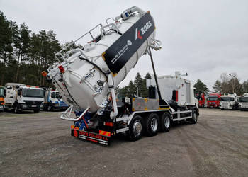 Scania KOKS MultiVac ciśnieniowy z 2 pompami ssącymi WUKO asenizacyjny sep…