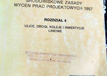 Środowiskowe zasady wycen prac projektowych unikaty książki