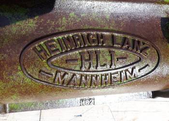 Heinrich Lanz Mannheim żeliwna  obudowa, gilotyna sieczkarni