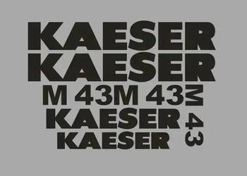 Naklejki oklejenie KASER M 43 Zamiennik