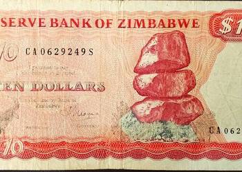 ZIMBABWE 1983-10 dolarów.Gratis wysyłka!