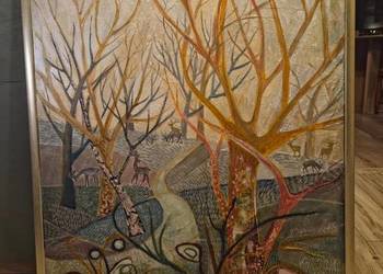 Obraz ręcznie malowany z certyfikatem domu aukcyjnego