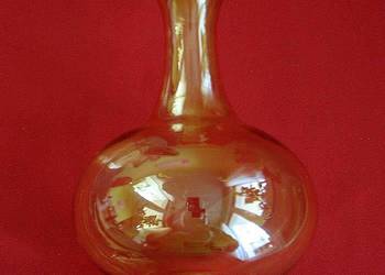 Wazon - Ręczna robota - dmuchane szkło - 16 x 9 cm słoneczny