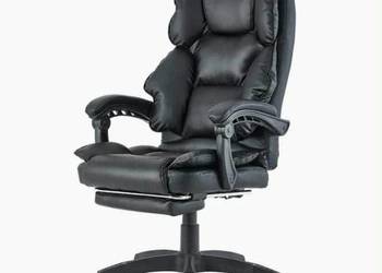 Fotel Obrotowy Biurowy z Podnóżkiem Mission 819 Czarny