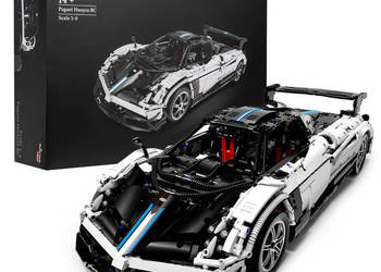 Klocki Pagani Huayra 1 8 RASTAR 2896 el białe model auto