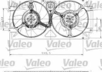 WENTYLATOR PRAWY CHŁODNICY - SEAT IBIZA / VW POLO 93-