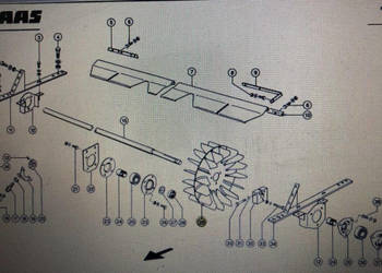 Rotor Claas Mega 370-340 Nr kat. 000 605 059 3 Nr kat. 000 605 059 3