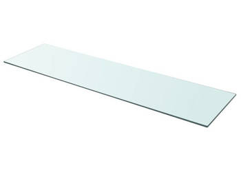Półki 2 szt. panel z przezroczystego szkła 110 x 30 cm WM-3051591