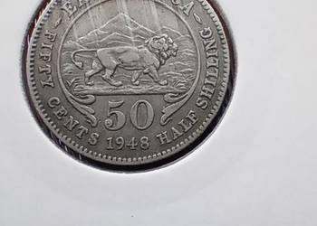 Stare monety 50 cent 1948 Brytyjska Afryka Wschodnia