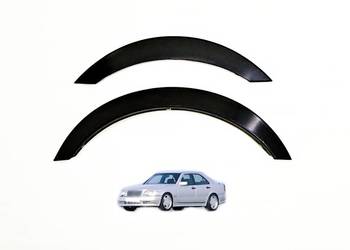 Mercedes (W202) C nakładki na błotnik czarny mat 4szt sierpy