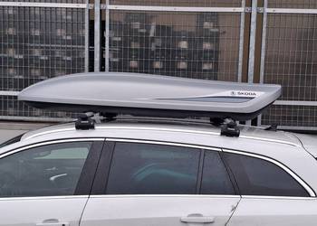 Box dachowy Thule SkodaDo sprzedania box dachowy skoda 380 litrów o wymiarz