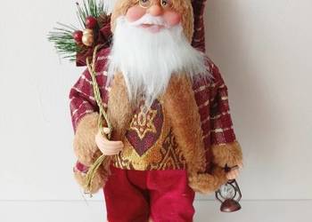 Figurka św.Mikołaja wys.30 cm dekoracja świąteczna