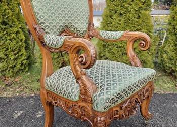 Fotel z drugiej połowy XIX wieku. (nr 9294)