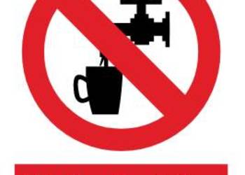 Naklejka BHP Woda niezdatna do picia GC009