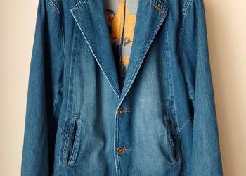 Marynarko kurtka dżinsowa Burton Menswear London Y2K vintage XXL.