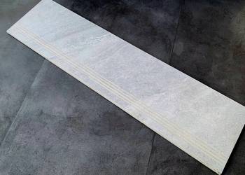 Płytki na schody zewnętrzne SZARE 100x30 PRZECIWPOŚLIZGOWE