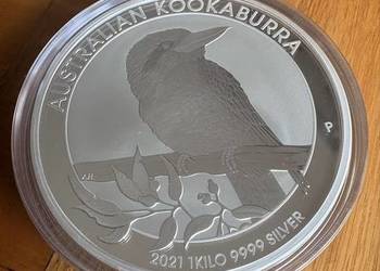Kookaburra 1000 gramów Srebra 2021