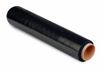 Folia stretch strecz czarna 3 kg CIENKA TULEJA