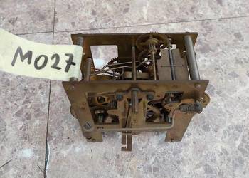 M027 Mechanizm starego zegara ściennego Junghans uszkodzony