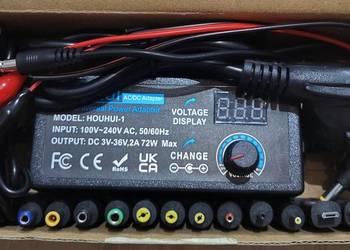 ? Uniwersalny zasilacz regulowany HOUHUI 3V–36V 72W