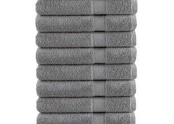 Ręczniki premium SOLUND 10 szt. szare 100x200 cm WM-137319