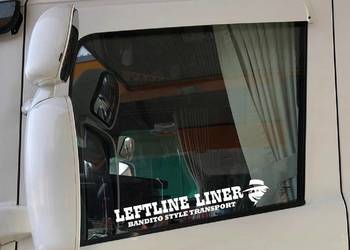 Naklejki LEFTLINE LINER BANDITO STYLE TRANSPORT szyba TIR każda marka