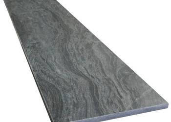 Schody kwarcytowe Stopień kwarcyt Silver Grey leather 150x33x2 cm