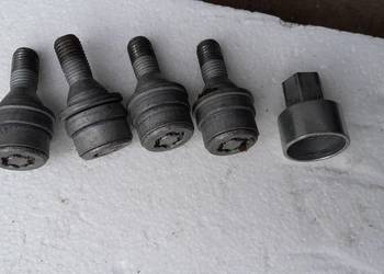 Śruby antykradzieżowe Toyota + klucz komplet