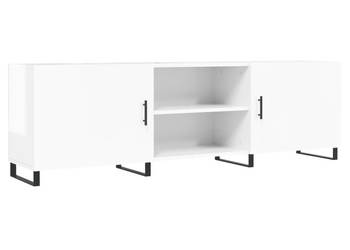 Szafka pod TV wysoki połysk biała 150x30x50 cm WM-829118