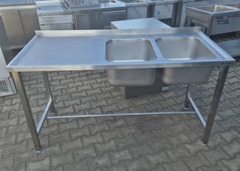 Zlew Gastronomiczny 2 Komorowy Z Blatem 160/70/85