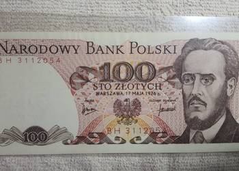 UNIKAT ! 100 złotych 1976 s. BH