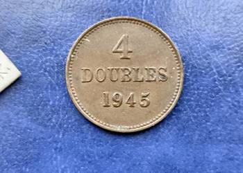 Stare monety 4 doubles 1945 Guernsey