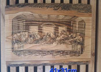 Obraz wypalany w drewnie Ostatnia wieczerza