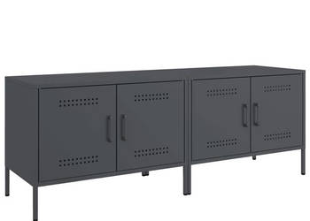 Szafki RTV 2 szt. antracytowe 68x39x505 cm stalowe WM-842939
