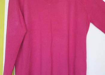 XL Amarantowy lekki sweterek jak nowy Esmara