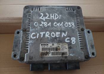 CITROEN PEUGEOT 2,2 HDI komputer sterownik 0281011033