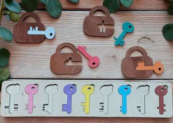 Drewniana Układanka Sensoryczna Dla Dzieci, Montessori Drewniana Układanka Sensoryczna Dla Dzieci, Montessori