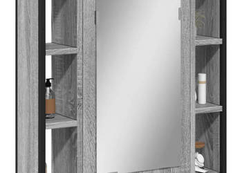 Szafka łazienkowa z lustrem szary dąb sonoma 60x16x60 cm WM-842429