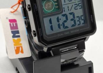 Nowy zegarek męski z widocznym CHIP marki SKMEI 2033 kolor czarny