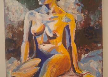 Dorora Zbroszko Akt 1, akryl 70x90x2cm