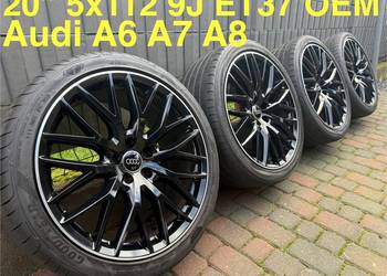 20 cali Audi A6 A7 A8 oryginalne felgi koła komplet 5x112 9J ET37